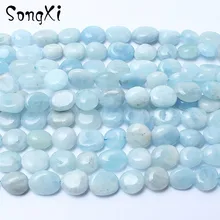 8-10mm Natural Stone Beads Irregular Blue Aquamarin Beaded Beads For Jewelry Making Fit DIY Necklace Bracelet Jewellery 15''
8-10mm Natural Stone Beads Irregular Blue Aquamarin Beaded Beads For Jewelry Making Fit DIY Necklace Bracelet Jewellery 15''