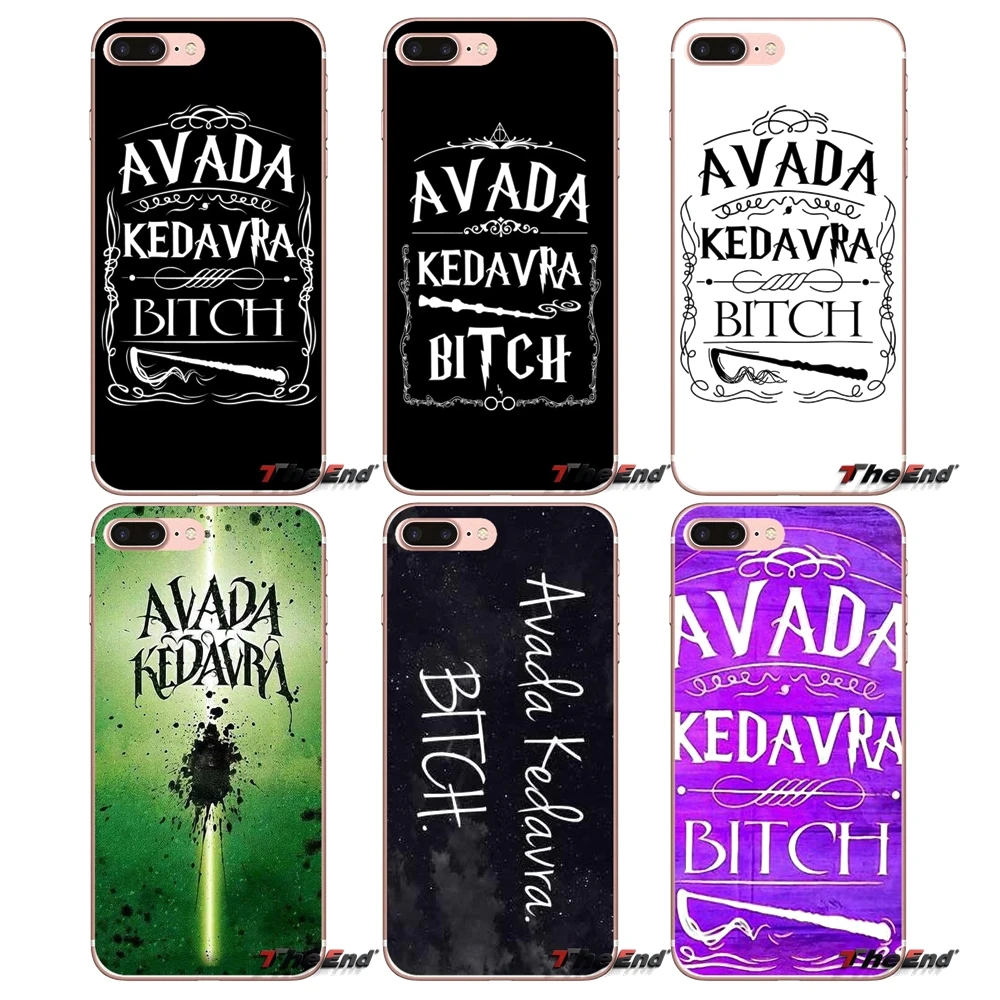 For iPhone X 4 4S 5 5S 5C SE 6 6S 7 8 Plus Samsung Galaxy J1 J3 J5 J7 A3 A5 2016 2017 Avada Kedavra Bitch Harry Potter TPU Cover
For iPhone X 4 4S 5 5S 5C SE 6 6S 7 8 Plus Samsung Galaxy J1 J3 J5 J7 A3 A5 2016 2017 Avada Kedavra Bitch Harry Potter TPU Cover
