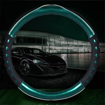 Auto Steering Wheel Cover Green PU Leather Non-slip Steering Wheel Cover for Car Truck SUV Decorative
Auto Steering Wheel Cover Green PU Leather Non-slip Steering Wheel Cover for Car Truck SUV Decorative