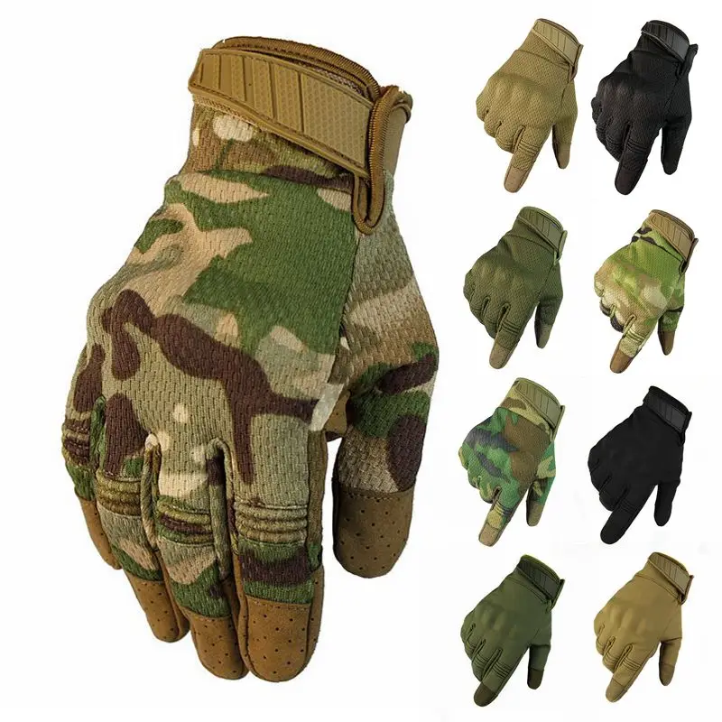 Фото Дышащие тактические перчатки с закрытыми пальцами для - купить