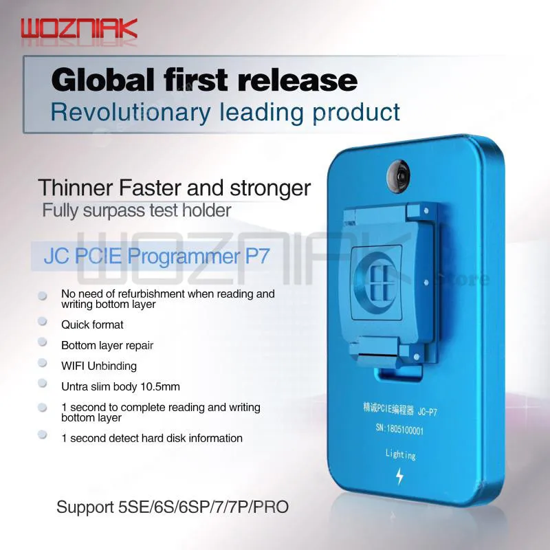 JC Pro1000S JC P7 PCIE NAND Programmer 32/64 Bit HDD SN Read Write Tool For iPhone 7 7P 6 6S 6P 6SP 5 4 All iPad Repair
JC Pro1000S JC P7 PCIE NAND Programmer 32/64 Bit HDD SN Read Write Tool For iPhone 7 7P 6 6S 6P 6SP 5 4 All iPad Repair