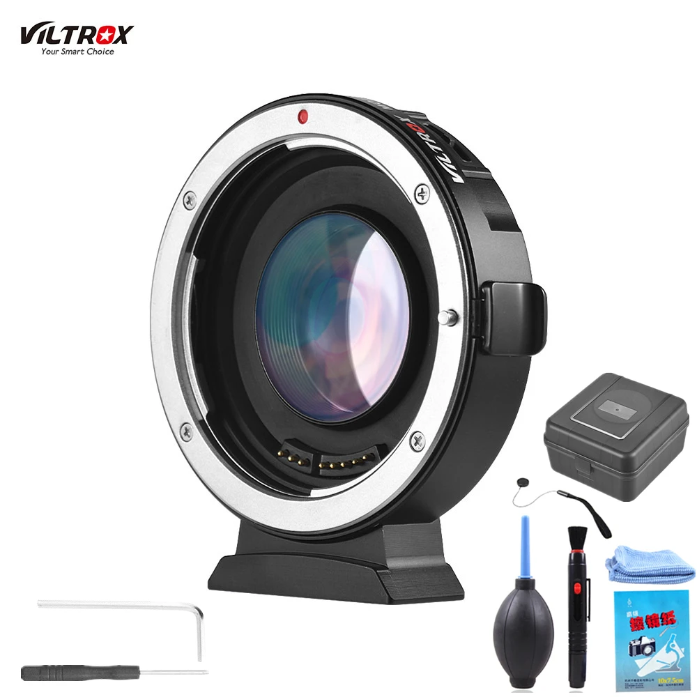 Viltrox EF-M2 AF Auto-focus EXIF 0.71X Reduce Speed Booster Lens Adapter Turbo for Canon EF lens to M43 Camera GH4 GH5 GF6 GF1 
Viltrox EF-M2 AF Auto-focus EXIF 0.71X Reduce Speed Booster Lens Adapter Turbo for Canon EF lens to M43 Camera GH4 GH5 GF6 GF1