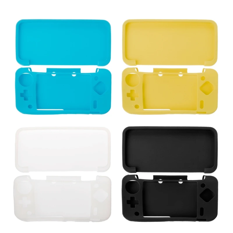 

OOTDTY New Silicone Protective Skin Case Cover for Nintendo Nintend 2DS XL LL 2DSXL 2DSLL Fashion Solid Cover