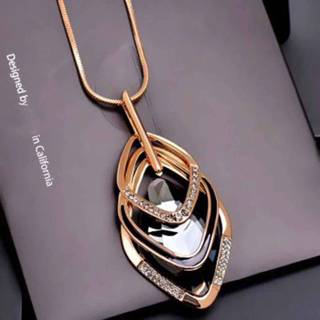 Multi-layer Geometric Shape Pendant Women Girls Sweaters Necklace Crystal Long Chains Jewelry
Multi-layer Geometric Shape Pendant Women Girls Sweaters Necklace Crystal Long Chains Jewelry