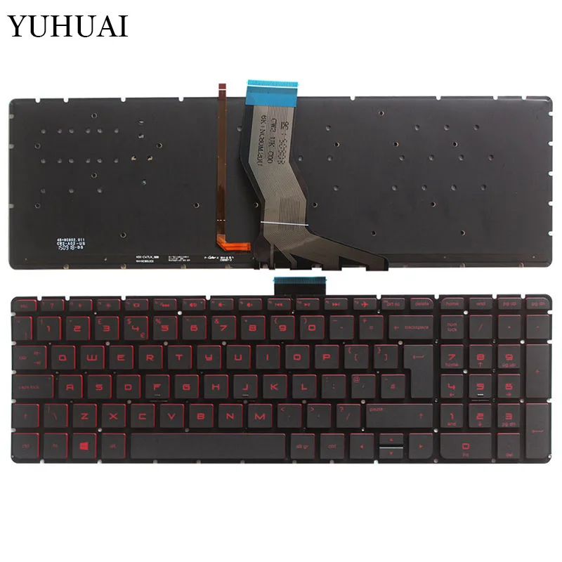 UK Keyboard for HP Pavilion 15-an000na 15-an001na 15-an051na 15-AN050ca 15-AN058ca 15-an051sa Laptop Keyboard with red Backlit
UK Keyboard for HP Pavilion 15-an000na 15-an001na 15-an051na 15-AN050ca 15-AN058ca 15-an051sa Laptop Keyboard with red Backlit