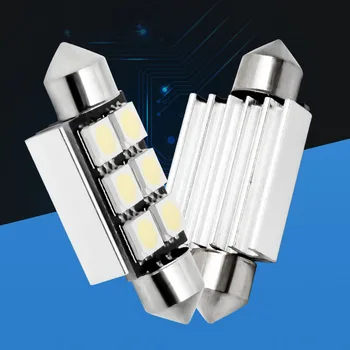 100pcs 39mm c10w C5W 6SMD 5050 LED White/Blue/red CANBUS Error Free Car License Plate lights Bulb Reading Dome Festoon Lamp
100pcs 39mm c10w C5W 6SMD 5050 LED White/Blue/red CANBUS Error Free Car License Plate lights Bulb Reading Dome Festoon Lamp