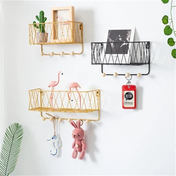 Simple Wrought Iron Kitchen Wall Shelf Home Wall Hanger Decoration Bathroom Storage Hook Storage Holders Shelf Racks
Simple Wrought Iron Kitchen Wall Shelf Home Wall Hanger Decoration Bathroom Storage Hook Storage Holders Shelf Racks