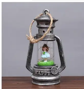 Creative gifts old nostalgia lantern resin ornament lamp evening light portable resin decoration study wholesale home
Creative gifts old nostalgia lantern resin ornament lamp evening light portable resin decoration study wholesale home