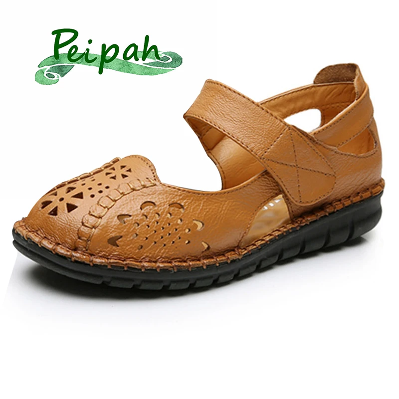 PEIPAH Women Sandals Genuine Leather Summer Sandals Women's Shoes Handmade Hook & Loop Summer Leather Shoes For Woman
PEIPAH Women Sandals Genuine Leather Summer Sandals Women's Shoes Handmade Hook & Loop Summer Leather Shoes For Woman