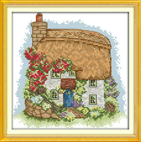 Cream cottage Delicate Printed on Canvas DMC Counted Chinese Cross Stitch Kits printed Cross-stitch set Embroidery Needlework
Cream cottage Delicate Printed on Canvas DMC Counted Chinese Cross Stitch Kits printed Cross-stitch set Embroidery Needlework