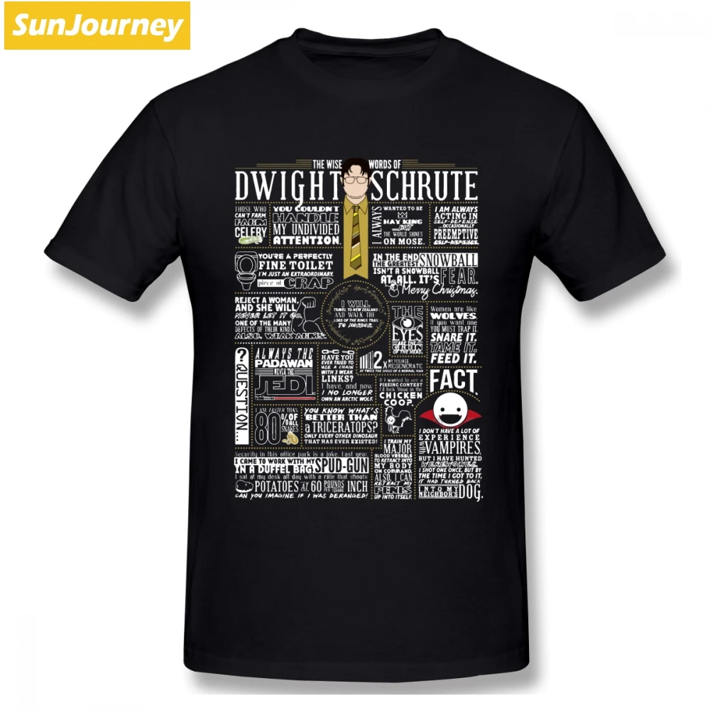 The Wise Words Of Dwight Schrute Men T Shirt Leisure Plus Size O-neck Cotton Custom Short Sleeve The Office TV Men T-shirt
The Wise Words Of Dwight Schrute Men T Shirt Leisure Plus Size O-neck Cotton Custom Short Sleeve The Office TV Men T-shirt