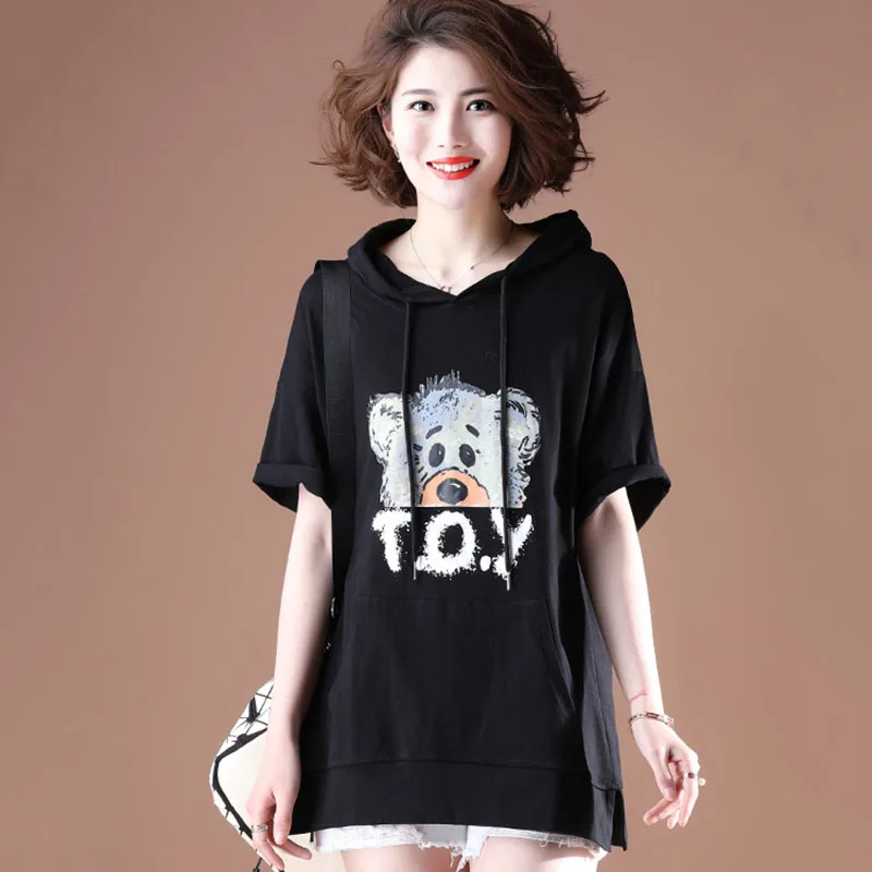 Cartoon koala kawaii printed t shirt women casual hooded tshirt harajuku plus size 5Xl ladies clothes cotton tops tide t-shirt
Cartoon koala kawaii printed t shirt women casual hooded tshirt harajuku plus size 5Xl ladies clothes cotton tops tide t-shirt