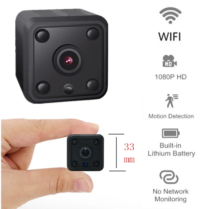 Mini WiFi Camera 1080P HD Remote Playback Video Small Micro Cam Motion Detection Night Vision Home Monitor 64G mini Camcorder
Mini WiFi Camera 1080P HD Remote Playback Video Small Micro Cam Motion Detection Night Vision Home Monitor 64G mini Camcorder