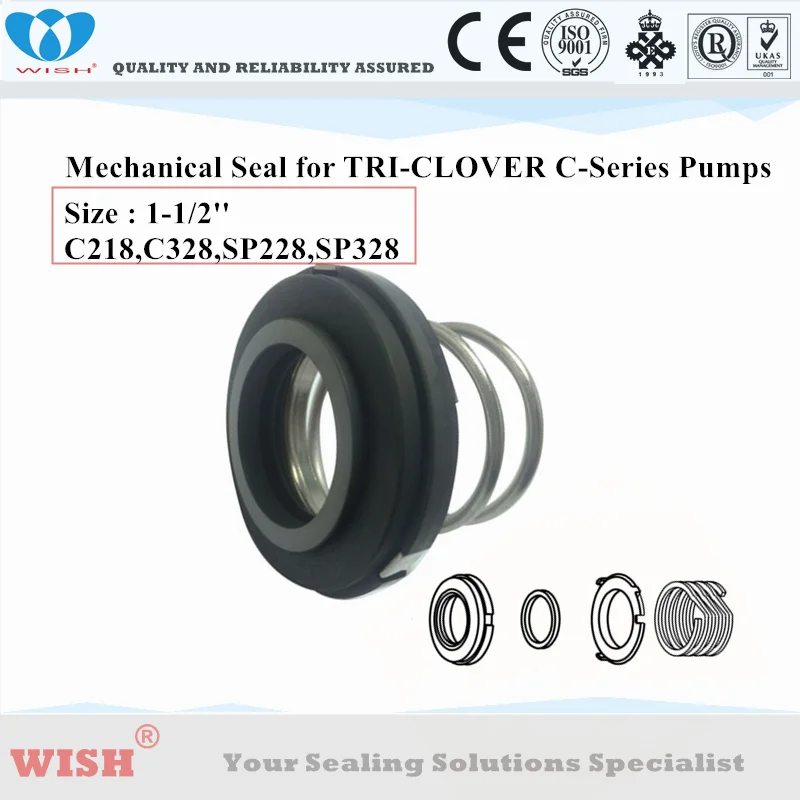 Tri-clover pump C218,C328,SP218,SP328 mechanical seal SHAFT 1.50 INCH carbon/viton/ss304
Tri-clover pump C218,C328,SP218,SP328 mechanical seal SHAFT 1.50 INCH carbon/viton/ss304