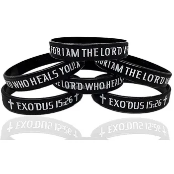 100pcs For I am the Lord who heals you Exodus 15:26 wristband silicone bracelets free shipping by ePacket A
100pcs For I am the Lord who heals you Exodus 15:26 wristband silicone bracelets free shipping by ePacket A