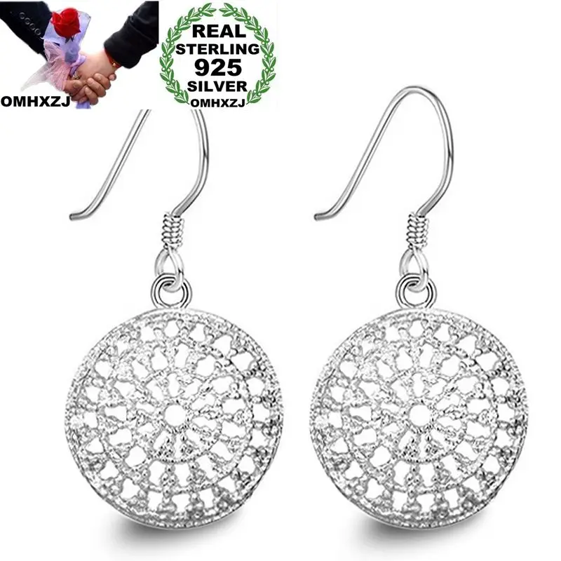OMHXZJ Wholesale Personality Fashion OL Woman Girl Party Wedding Vintage Hollowed Silver Round925 Sterling Silver Earrings YE277
OMHXZJ Wholesale Personality Fashion OL Woman Girl Party Wedding Vintage Hollowed Silver Round925 Sterling Silver Earrings YE277