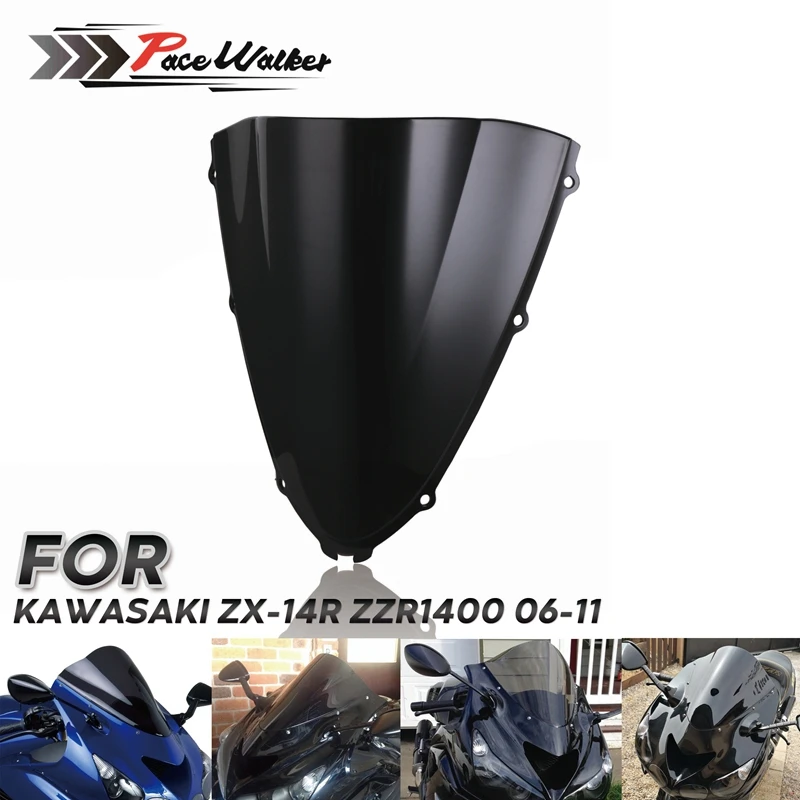 Motorcycle Windshield WindScreen Double Bubble Black For Kawasaki Ninja ZX14R ZX-14R ZZR1400 ZZR 1400 2006 2007 2008
Motorcycle Windshield WindScreen Double Bubble Black For Kawasaki Ninja ZX14R ZX-14R ZZR1400 ZZR 1400 2006 2007 2008