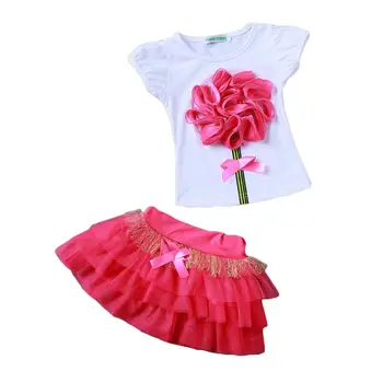 2020 Summer Kids Girls Clothes Set Flowers Short Sleeved T-shirt +Tutu Skirt 2pcs Outfit Suit Girls Skirt Suit Children Clothing
2020 Summer Kids Girls Clothes Set Flowers Short Sleeved T-shirt +Tutu Skirt 2pcs Outfit Suit Girls Skirt Suit Children Clothing