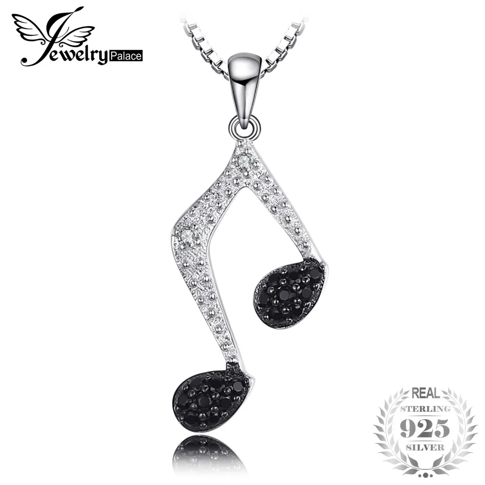 JewelryPalace Genuine Black Spinel Note Charm Pendant Necklace For Women Pure 925 Sterling Silver Not Include A Chain
JewelryPalace Genuine Black Spinel Note Charm Pendant Necklace For Women Pure 925 Sterling Silver Not Include A Chain