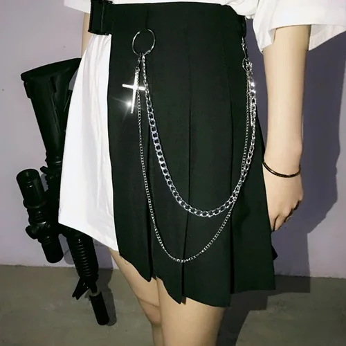 Ruibbit New Summer Gothic Punk Harajuku Women Shorts Casual Cool Chic Preppy Style Black Pleate Female Fashion Shorts Skirts
Ruibbit New Summer Gothic Punk Harajuku Women Shorts Casual Cool Chic Preppy Style Black Pleate Female Fashion Shorts Skirts
