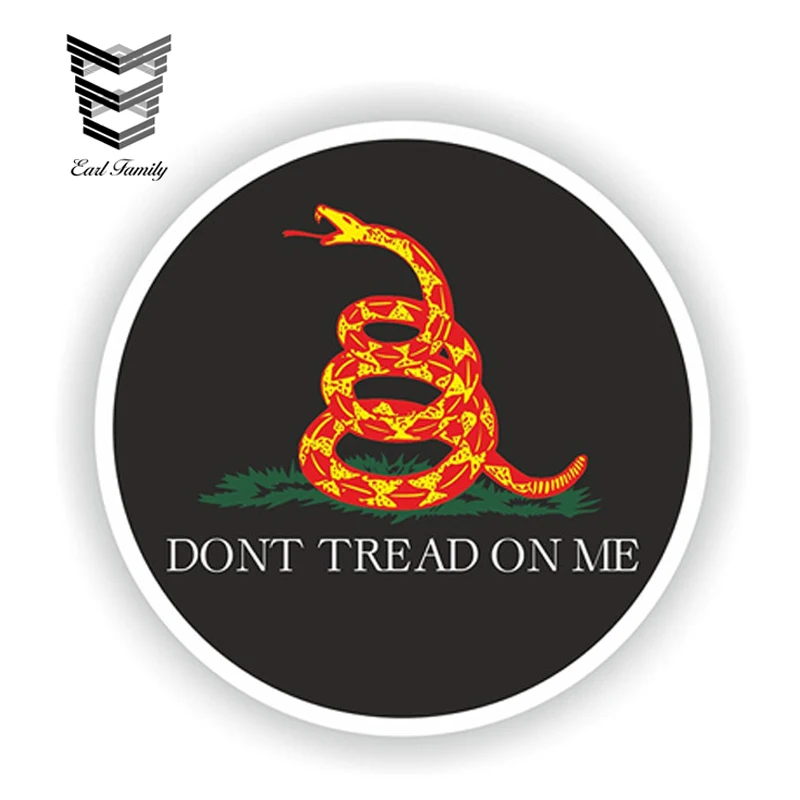 EARLFAMILY 13cm x 13cm 3D BLACK TACTICAL DONT TREAD ON ME Gadsden JDM Car Sticker for Helmet Car Styling Accessories Decals
EARLFAMILY 13cm x 13cm 3D BLACK TACTICAL DONT TREAD ON ME Gadsden JDM Car Sticker for Helmet Car Styling Accessories Decals