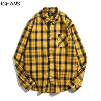 ICPANS Plaid Front Pocket Vintage Shirts Men Streetwear Men's Shirts 2019 Summer Beach Shirts Men
ICPANS Plaid Front Pocket Vintage Shirts Men Streetwear Men's Shirts 2019 Summer Beach Shirts Men