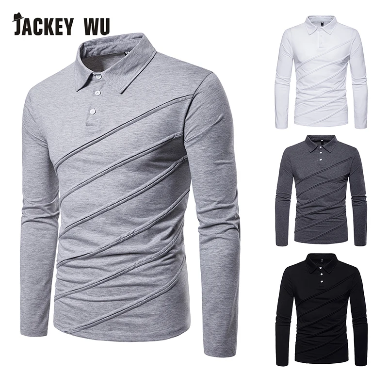 JACKEYWU Polo Shirt Men 2019 Fashion Pure Color Long Sleeve Tees Cotton Breathable Slim Men's Polos Black Casual Camisa Polo
JACKEYWU Polo Shirt Men 2019 Fashion Pure Color Long Sleeve Tees Cotton Breathable Slim Men's Polos Black Casual Camisa Polo