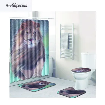 Free Shipping 4pcs Lion Running Banyo Paspas Bathroom Carpet Toilet Bath Mats Set Non Slip Tapis Salle De Bain Alfombra Bano
Free Shipping 4pcs Lion Running Banyo Paspas Bathroom Carpet Toilet Bath Mats Set Non Slip Tapis Salle De Bain Alfombra Bano