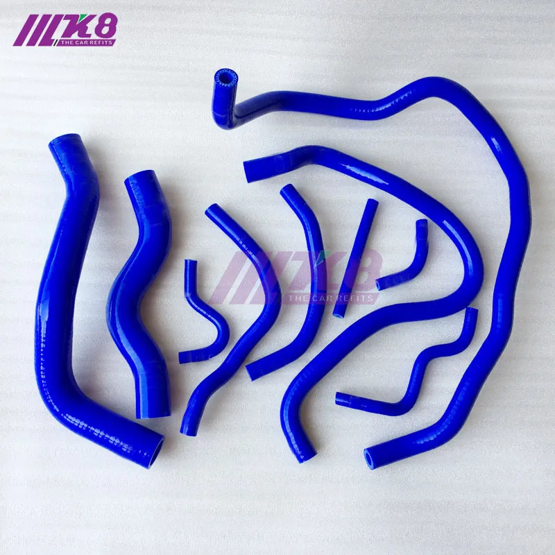Silicone Radiator Coolant Heater Hose Fit For Honda CIVIC MK9 2012 (10PCS) red/blue/black |