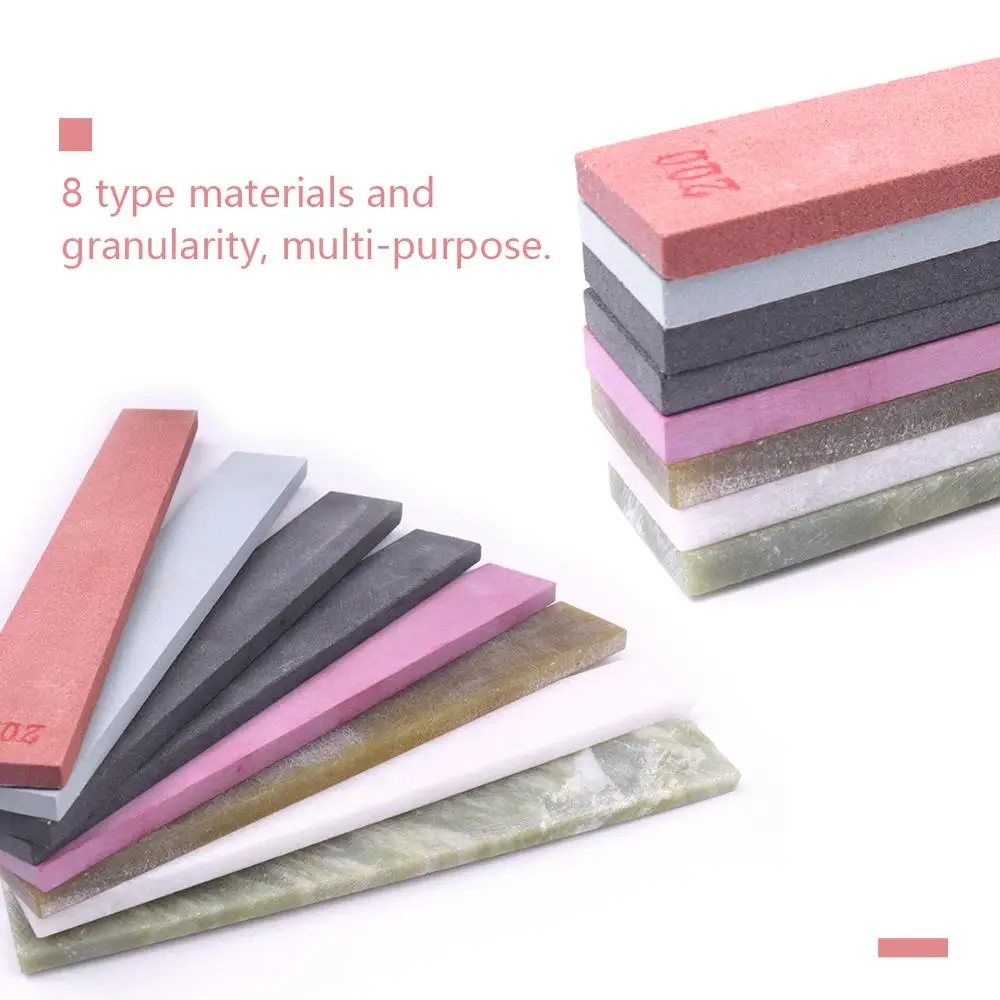CHEERBRIGHT 8pcs grit 200# to 10000# Knife Sharpening Stone Whetstone Grinding Oil stone Multi Types
CHEERBRIGHT 8pcs grit 200# to 10000# Knife Sharpening Stone Whetstone Grinding Oil stone Multi Types