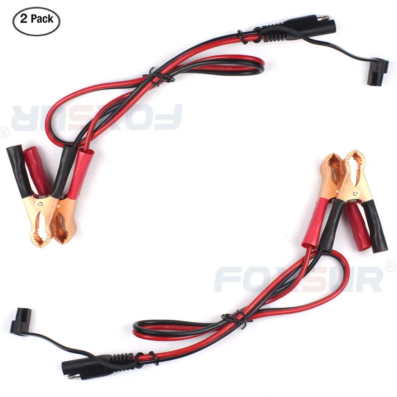 2PCS 60CM Battery Charger SAE to Alligator Clip Cable 2 Pin Wire Crocodile clamp Connector DC Cord SAE Quick Connect
2PCS 60CM Battery Charger SAE to Alligator Clip Cable 2 Pin Wire Crocodile clamp Connector DC Cord SAE Quick Connect