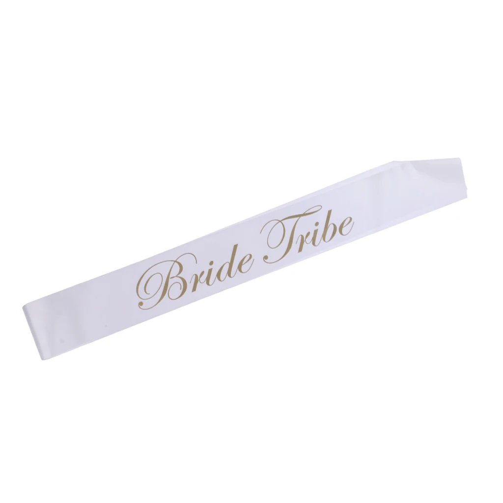 Gold Glitter Bride Tribe Letter Printed Satin Sash Bachelorette Hen Party Sash Supply Girl's Single Night Party DIY Decor
Gold Glitter Bride Tribe Letter Printed Satin Sash Bachelorette Hen Party Sash Supply Girl's Single Night Party DIY Decor