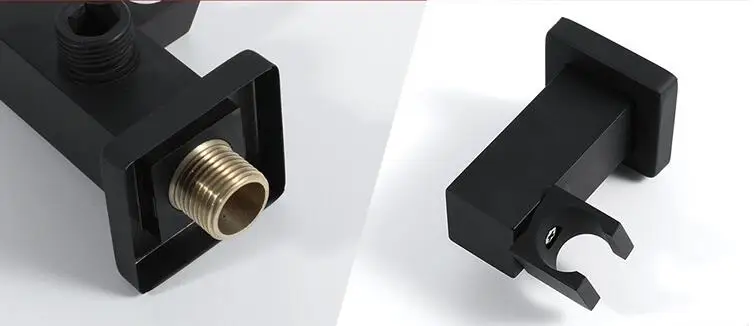 LANGYO Black Brass Shower Head 2-ways Digital Display Mixer Taps Bathroom Shower Faucet Matte black Digital Shower Faucets Set LANGYO Black Brass Shower Head 2-ways Digital Display Mixer Taps Bathroom Shower Faucet Matte black Digital Shower Faucets Set