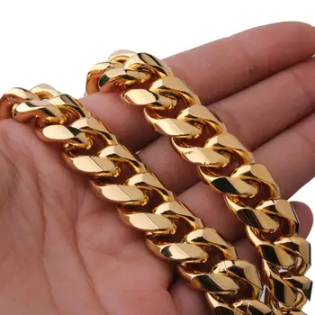 Granny Chic 14mm Mens Hip Hop Fashion Black Crystal Gold Stainless Steel Miami Curb Cuban Chain Necklace Or Bracelet 7"-40"
Granny Chic 14mm Mens Hip Hop Fashion Black Crystal Gold Stainless Steel Miami Curb Cuban Chain Necklace Or Bracelet 7"-40"