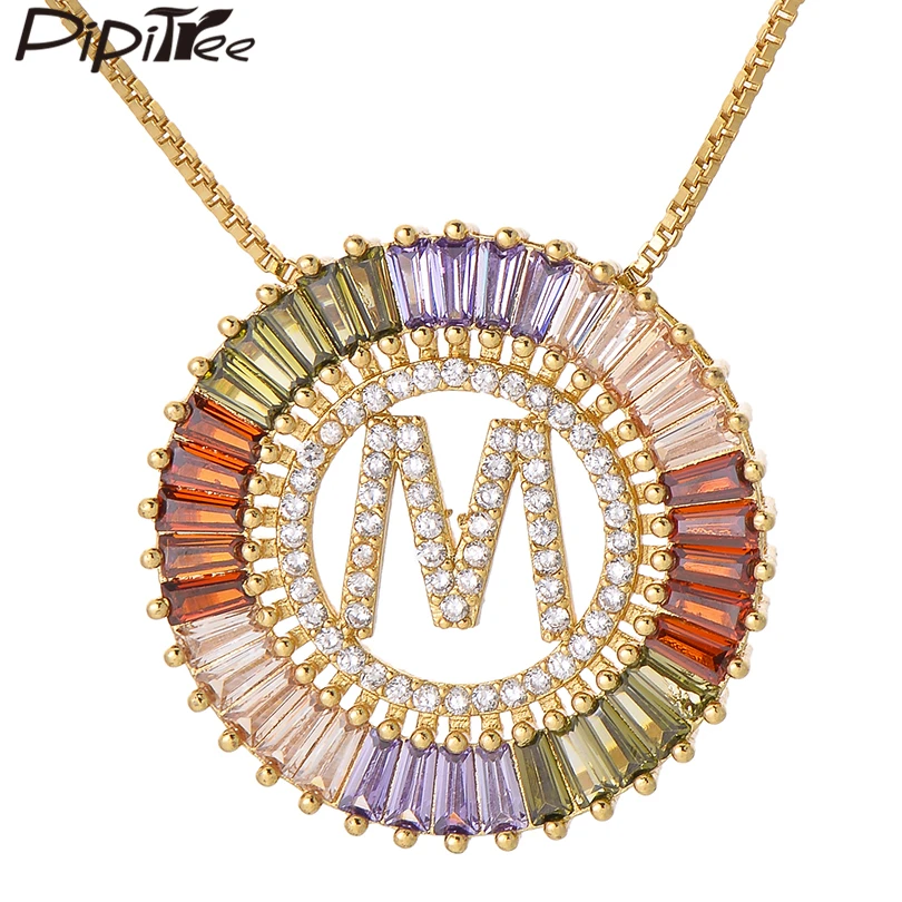 Pipitree Big A-Z 26 Alphabet Initial Letter Pendant Necklace Multi Cubic Zirconia Chokers Letter Necklace Women Jewelry Collar
Pipitree Big A-Z 26 Alphabet Initial Letter Pendant Necklace Multi Cubic Zirconia Chokers Letter Necklace Women Jewelry Collar
