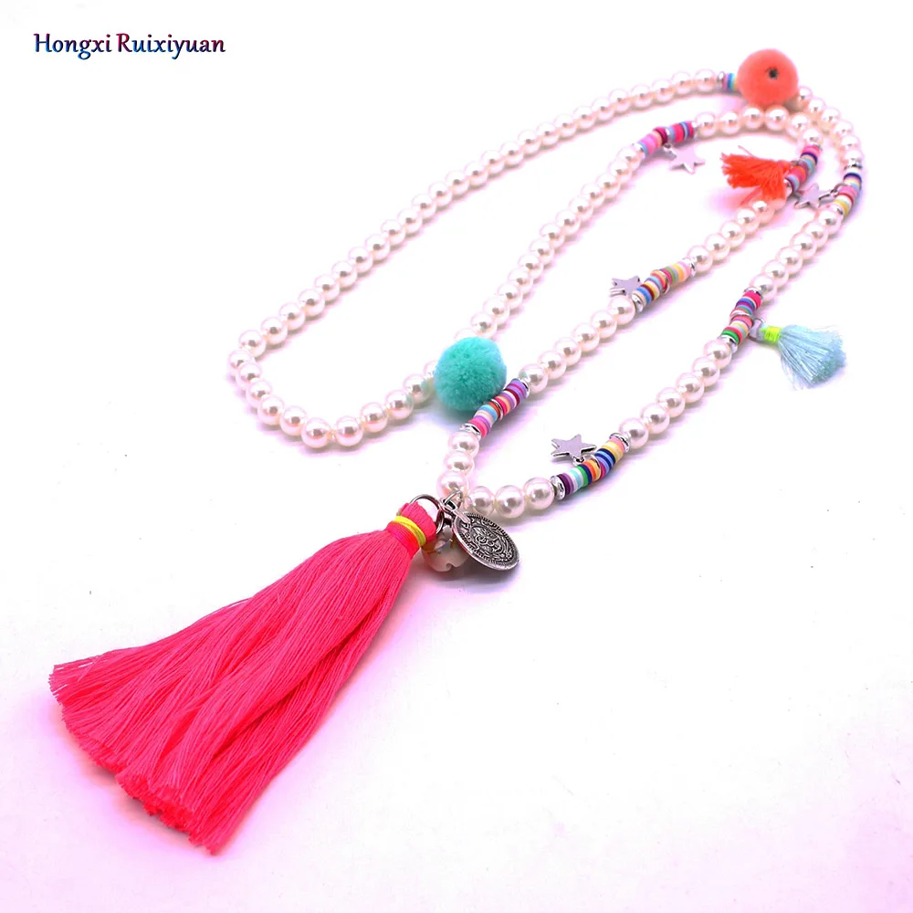 Onlyee Bohemian handmade beaded necklace charm beads long tassels necklace fashion colorful cotton ball statement necklace gift
Onlyee Bohemian handmade beaded necklace charm beads long tassels necklace fashion colorful cotton ball statement necklace gift