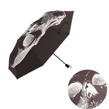 Personality Folding Umbrella Rain Woman Parasol Black Skull High Quality Men Sunny & Rainy Umbrellas Windproof Male Paraguas
Personality Folding Umbrella Rain Woman Parasol Black Skull High Quality Men Sunny & Rainy Umbrellas Windproof Male Paraguas