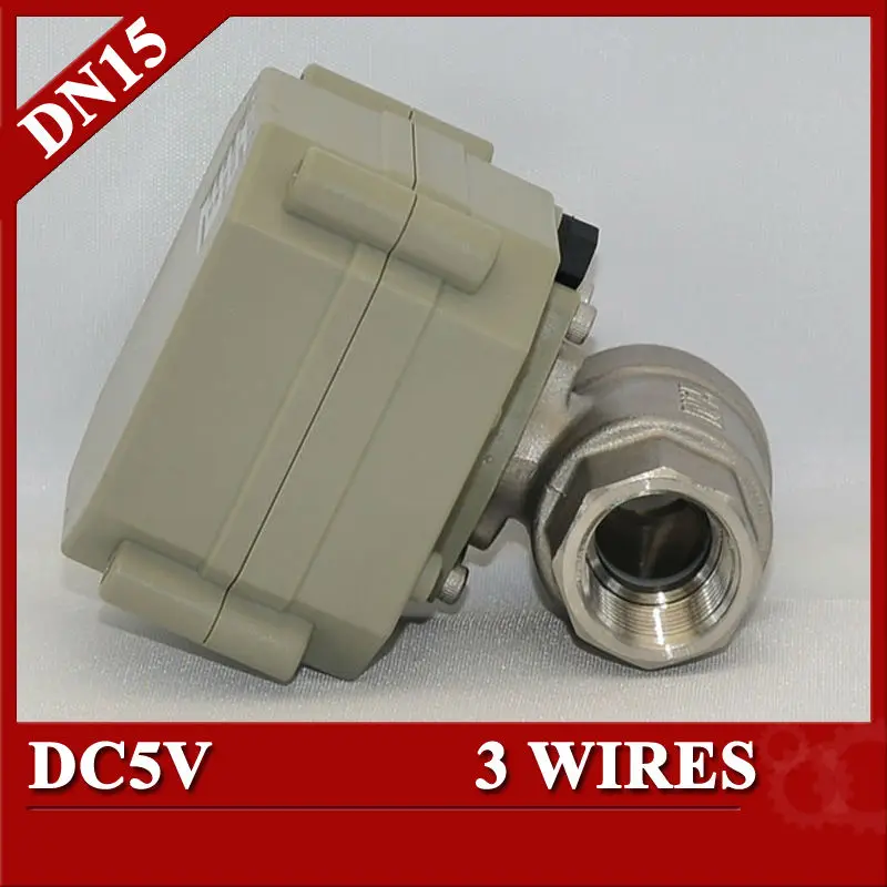 1/2 electrical ball valve stainless steel valve NPT/BSP screw, DC5V 3 wires motorized valve 1/2 electrical ball valve stainless steel valve NPT/BSP screw, DC5V 3 wires motorized valve<br><br>Aliexpress