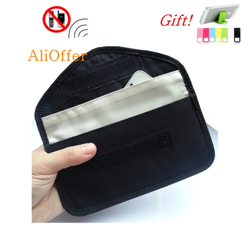 

Cell Phone RF Signal Shield Blocking Jammer Bag Mobile Cellular Pouch Case 6' for Samsung S5 S6 Anti-Degaussing Anti-Radiation