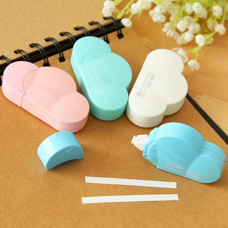 1 Pcs/pack Cloud Shaped Correction Tape Corretivo Escolar Fita Cartoon 5mmx5m 8m 18m Concealer School Tape more style
1 Pcs/pack Cloud Shaped Correction Tape Corretivo Escolar Fita Cartoon 5mmx5m 8m 18m Concealer School Tape more style