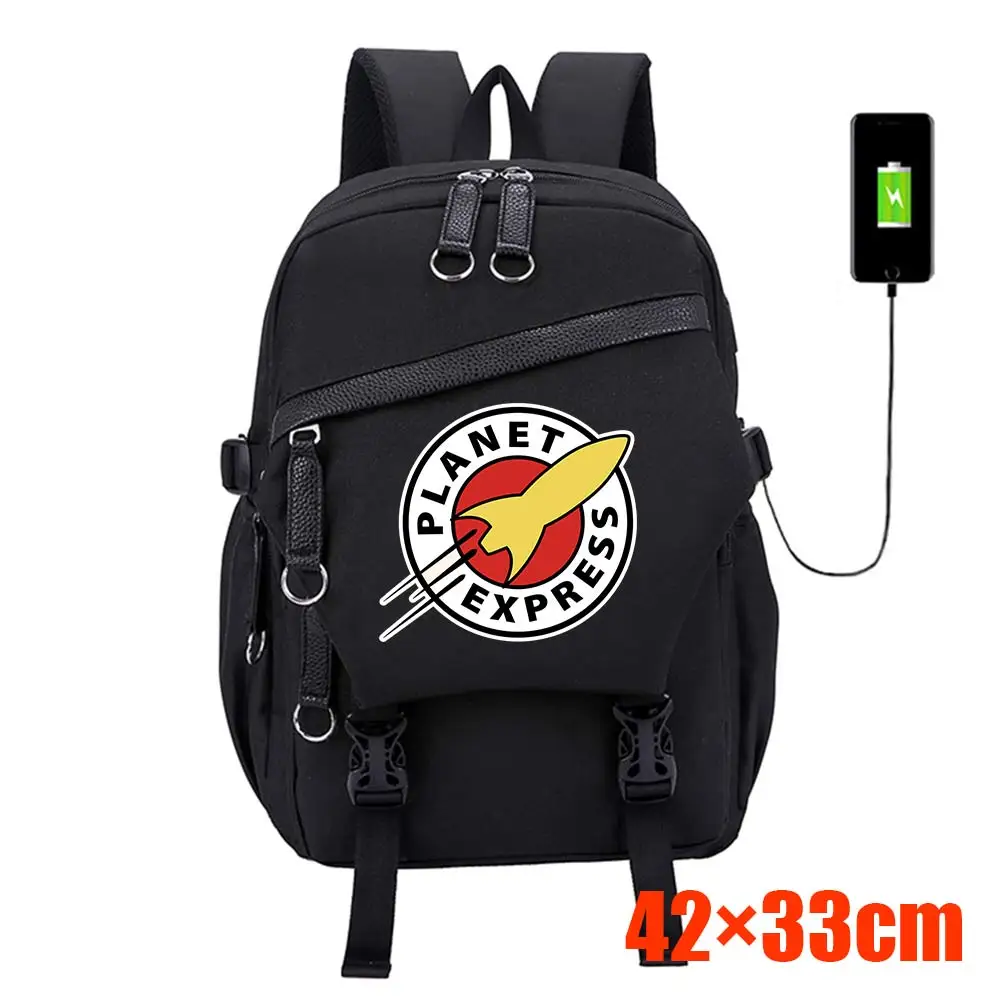 Futurama planet express Oxford Backpack Men's Black USB Charging Casual Laptop Bag Teenagers Schoolbag Fashion Sport Travel bags
Futurama planet express Oxford Backpack Men's Black USB Charging Casual Laptop Bag Teenagers Schoolbag Fashion Sport Travel bags