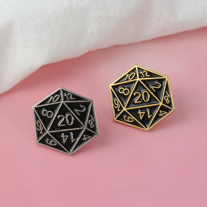 D20 ! Twenty-Sided Die Pin for Dungeons and Dragons fans badge D20 table-top gaming gifts Soft Enamel Brooches Pin
D20 ! Twenty-Sided Die Pin for Dungeons and Dragons fans badge D20 table-top gaming gifts Soft Enamel Brooches Pin