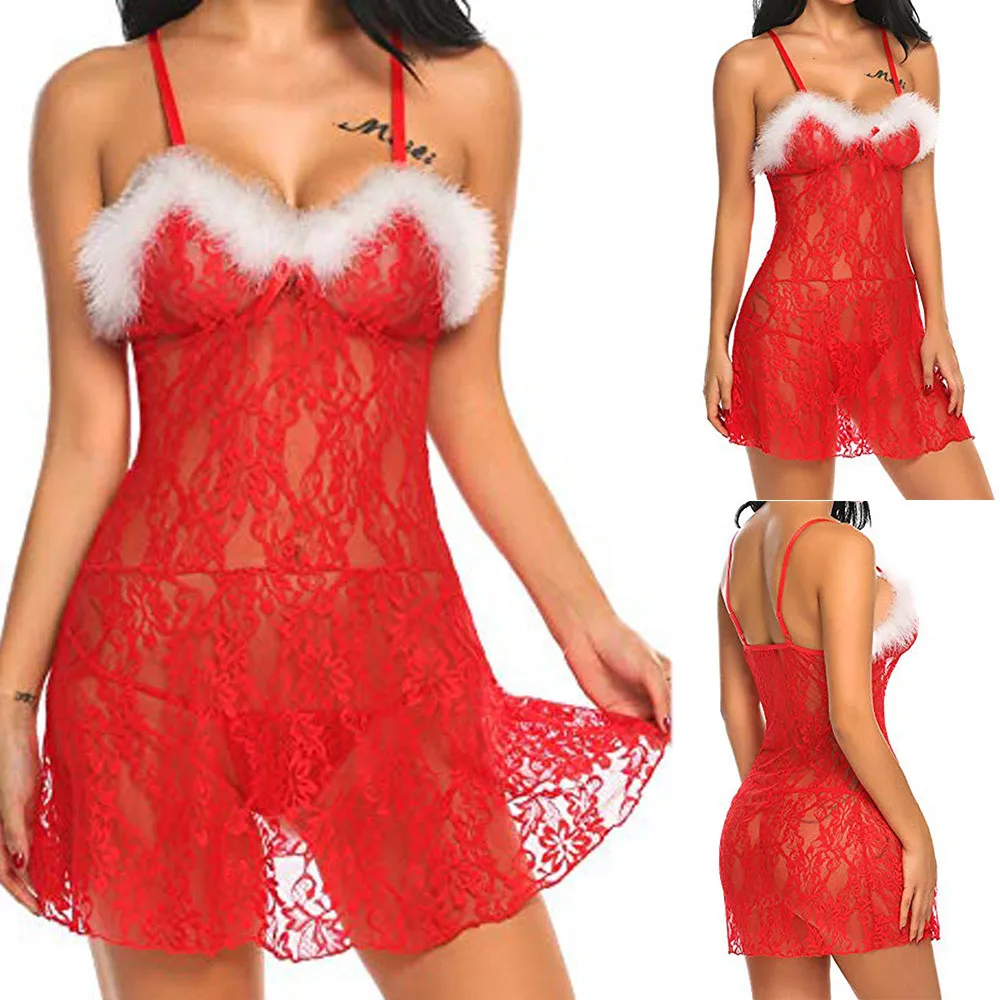 Christmas Women Sexy sleepwear Plus Size Racy Underwear Spice Suit Temptation Night dress sleepwear nightwear Briefs
Christmas Women Sexy sleepwear Plus Size Racy Underwear Spice Suit Temptation Night dress sleepwear nightwear Briefs
