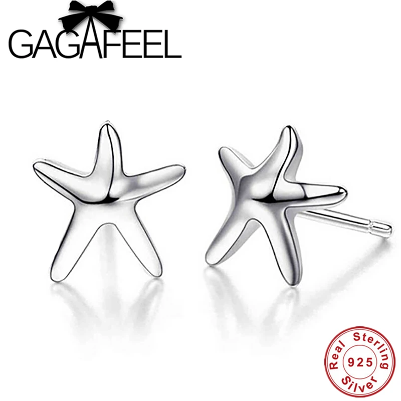 GAGAFEEL Genuine 100% Real Pure 925 Sterling Silver Starfish earrings Free shipping, YEDT-0013
GAGAFEEL Genuine 100% Real Pure 925 Sterling Silver Starfish earrings Free shipping, YEDT-0013