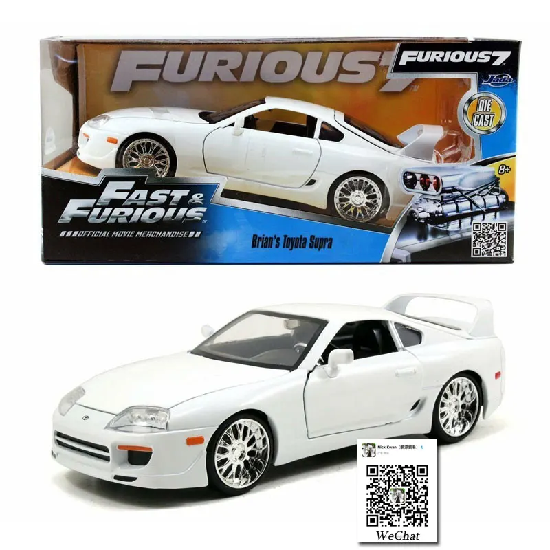 JADA 1/24 Scale Car Model Toys Fast & Furious Brian's Toyota Supra White Diecast Metal Car Model Toy For Collection,Gift
JADA 1/24 Scale Car Model Toys Fast & Furious Brian's Toyota Supra White Diecast Metal Car Model Toy For Collection,Gift