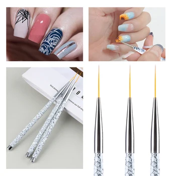 3Pcs 11/15/20mm Flower Drawing Lines Grid Stripe Manicure Acrylic UV Gel Pen DIY Tips Design Set Nail Art Liner Brush Painting
3Pcs 11/15/20mm Flower Drawing Lines Grid Stripe Manicure Acrylic UV Gel Pen DIY Tips Design Set Nail Art Liner Brush Painting