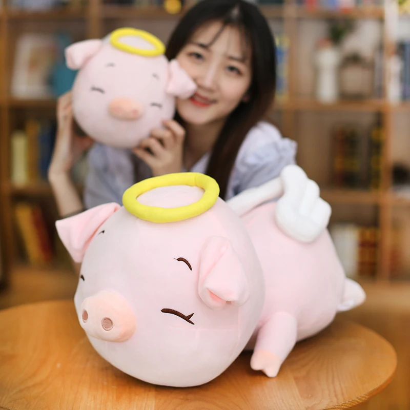 40/60cm Lovely Angel Pig Plush Toy Stuffed Soft Animal Doll Kids Baby Kawaii Pig Pillow Good Christmas Gift for Girls Children
40/60cm Lovely Angel Pig Plush Toy Stuffed Soft Animal Doll Kids Baby Kawaii Pig Pillow Good Christmas Gift for Girls Children