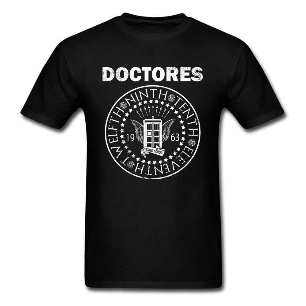Мужская футболка The Doctores дизайнерские топы рубашки натуральный хлопок вырез