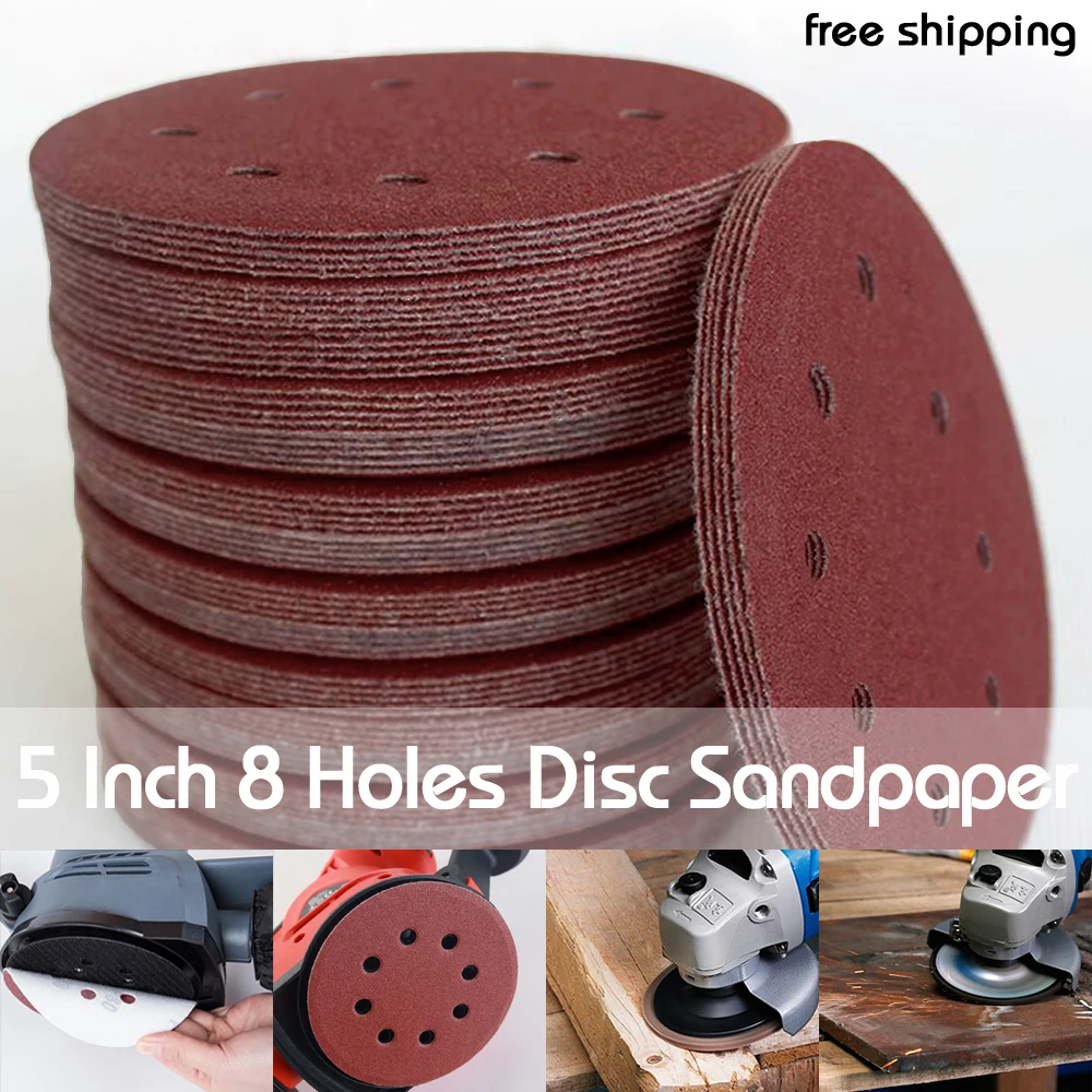 10pcs 5 Inch 125mm Round Sandpaper Eight Hole Disk Sand Sheets Grit 60-2000 Hook and Loop Sanding Disc Polish
10pcs 5 Inch 125mm Round Sandpaper Eight Hole Disk Sand Sheets Grit 60-2000 Hook and Loop Sanding Disc Polish