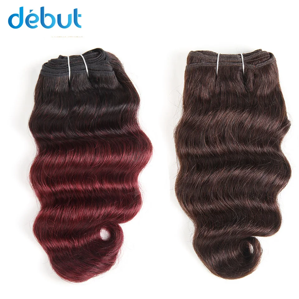 Debut Brazilian Human Hair Cheap Nature New Body Flip 10-20 Inch T1b/99J Ombre Color 2/3 Bundles Human Hair For Black Women
Debut Brazilian Human Hair Cheap Nature New Body Flip 10-20 Inch T1b/99J Ombre Color 2/3 Bundles Human Hair For Black Women